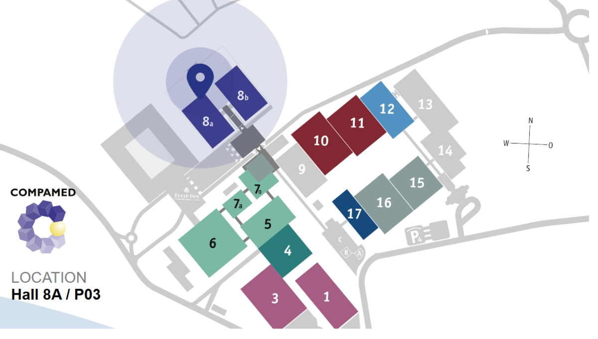 Booth P03, hall 8A